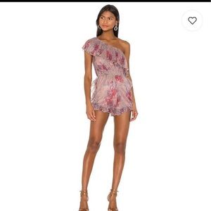 Revolve x Michael Costello frill romper playsuit